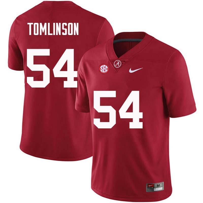 Men #54 Dalvin Tomlinson Alabama Crimson Tide College Football Jerseys Sale-Crimson